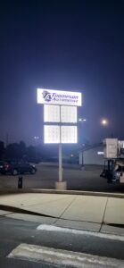 THOMPSON AUTOMOTIVE Custom Commercial Signage Before